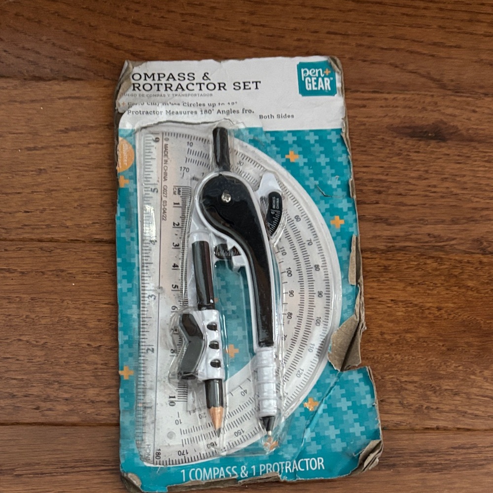 Pen+Gear Compass and Protractor Set